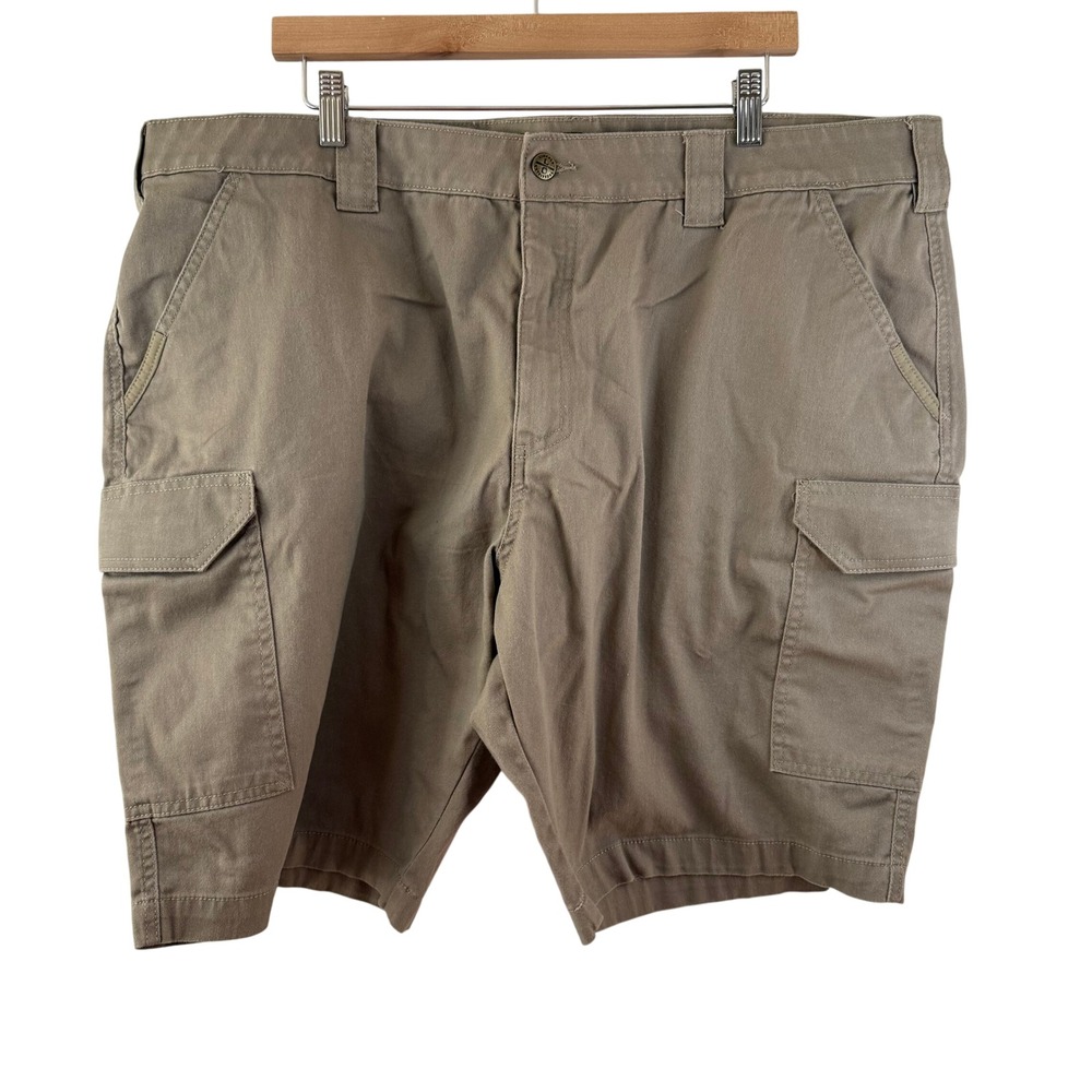 Mens Tan Khaki Cargo‎ Shorts Casual Utility Outdoor Everyday Comfort